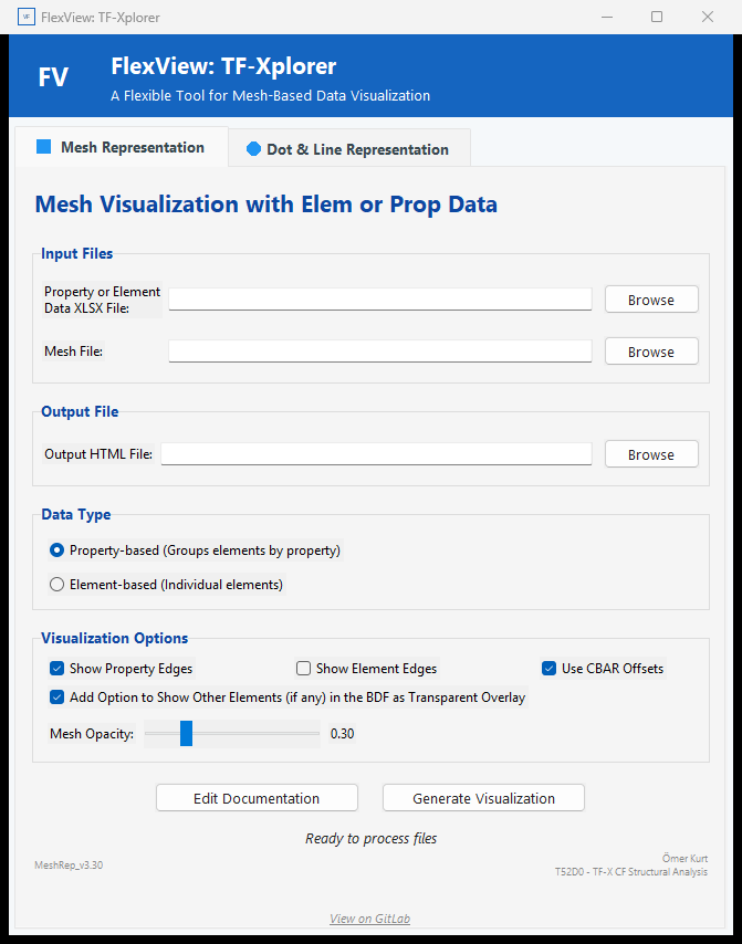 FlexView GUI Screenshot